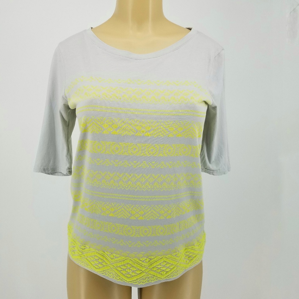 J. Crew Factory Embroidered Stripe Top - Picture 2 of 8